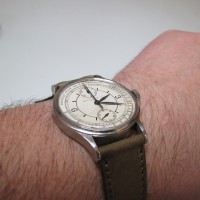 Patek Philippe 130 steel push-button unique steel @ Phillips Auction – Bacs – Russo